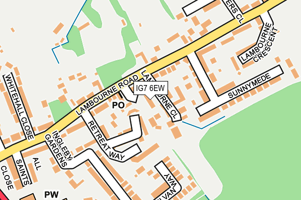 IG7 6EW map - OS OpenMap – Local (Ordnance Survey)