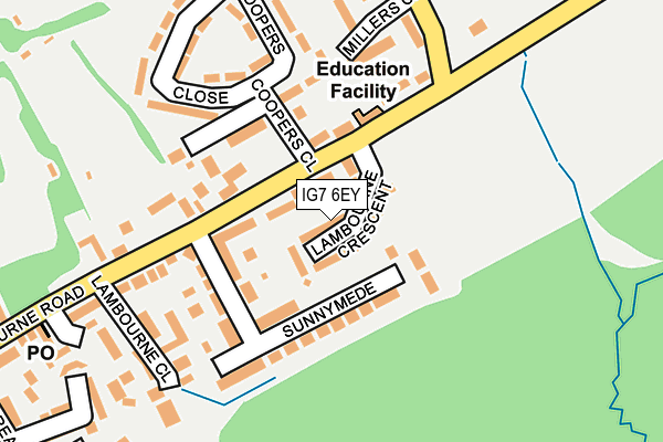 IG7 6EY map - OS OpenMap – Local (Ordnance Survey)