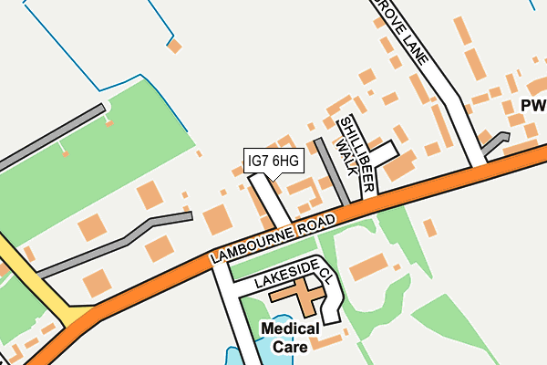 IG7 6HG map - OS OpenMap – Local (Ordnance Survey)