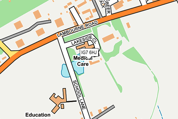 IG7 6HJ map - OS OpenMap – Local (Ordnance Survey)