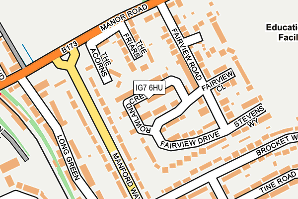 IG7 6HU map - OS OpenMap – Local (Ordnance Survey)