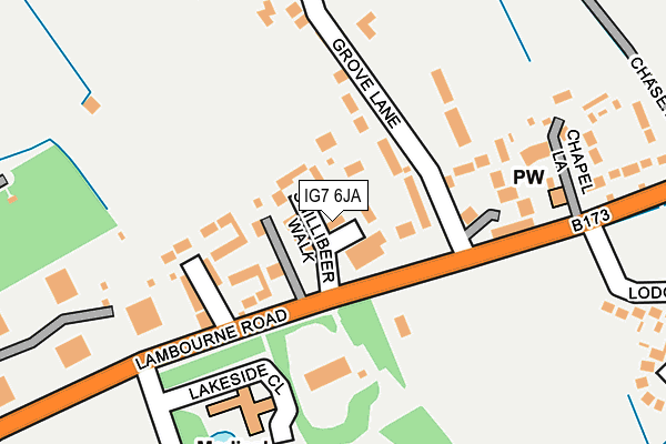 IG7 6JA map - OS OpenMap – Local (Ordnance Survey)