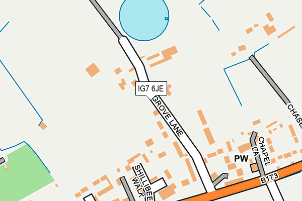 IG7 6JE map - OS OpenMap – Local (Ordnance Survey)