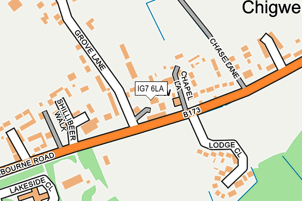 IG7 6LA map - OS OpenMap – Local (Ordnance Survey)