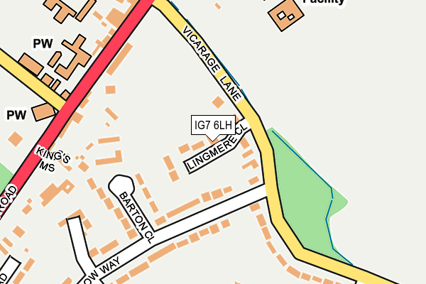 IG7 6LH map - OS OpenMap – Local (Ordnance Survey)