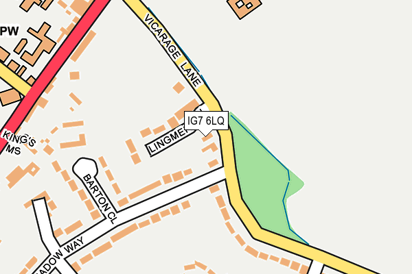 IG7 6LQ map - OS OpenMap – Local (Ordnance Survey)