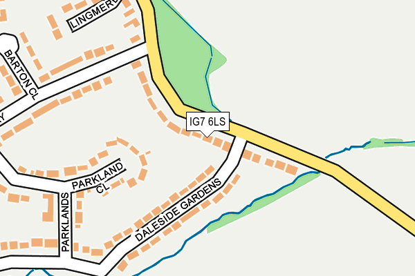 IG7 6LS map - OS OpenMap – Local (Ordnance Survey)