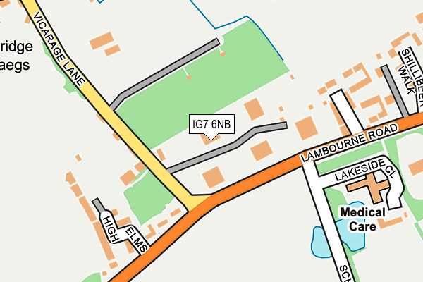 IG7 6NB map - OS OpenMap – Local (Ordnance Survey)