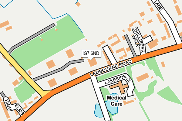 IG7 6ND map - OS OpenMap – Local (Ordnance Survey)