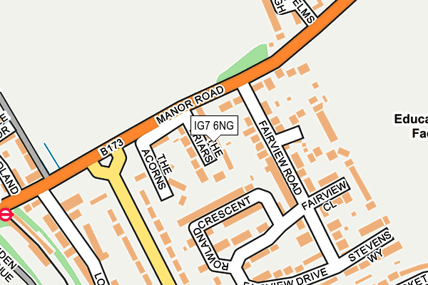 IG7 6NG map - OS OpenMap – Local (Ordnance Survey)