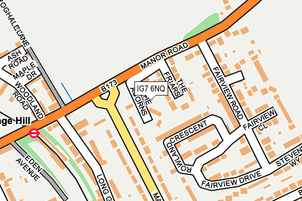 IG7 6NQ map - OS OpenMap – Local (Ordnance Survey)