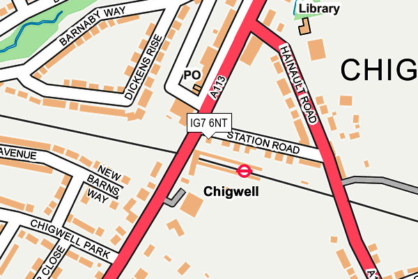 IG7 6NT map - OS OpenMap – Local (Ordnance Survey)