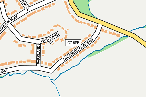 IG7 6PR map - OS OpenMap – Local (Ordnance Survey)