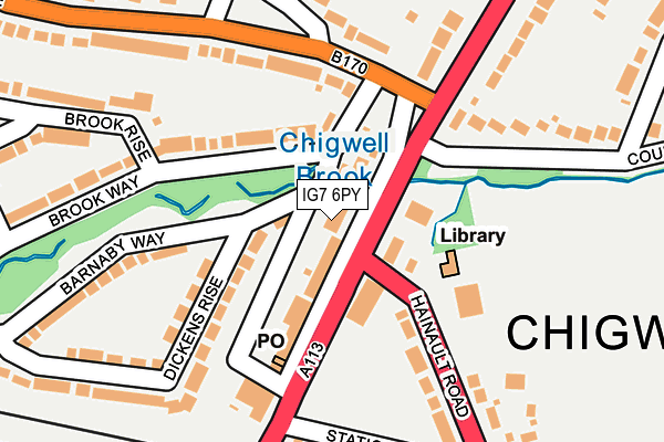 Map of CLAREMONT FREEHOLD CHIGWELL LIMITED at local scale