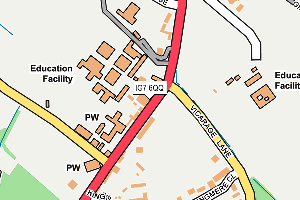 IG7 6QQ map - OS OpenMap – Local (Ordnance Survey)