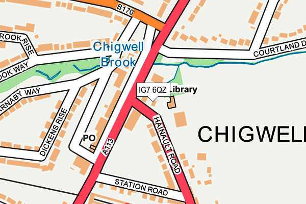 IG7 6QZ map - OS OpenMap – Local (Ordnance Survey)