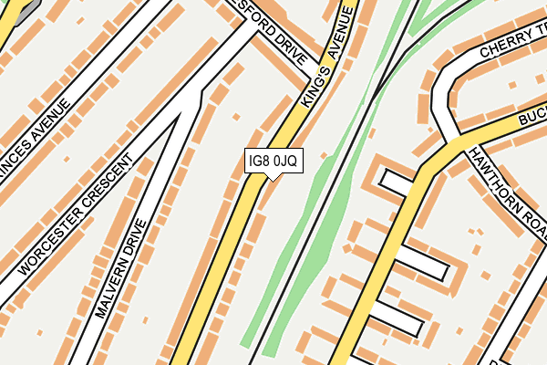 IG8 0JQ map - OS OpenMap – Local (Ordnance Survey)