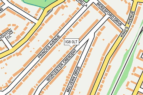 IG8 0LT map - OS OpenMap – Local (Ordnance Survey)