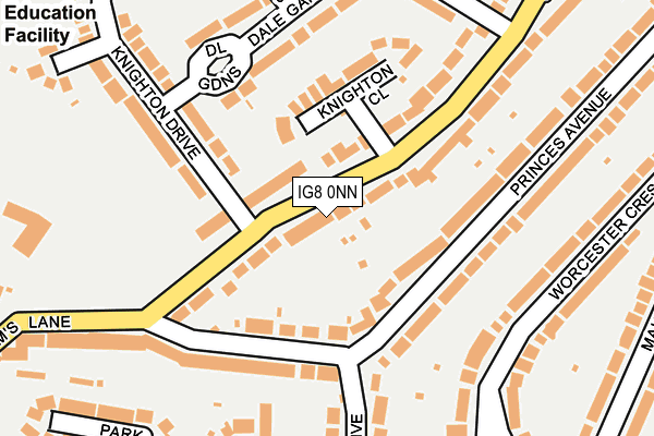 IG8 0NN map - OS OpenMap – Local (Ordnance Survey)