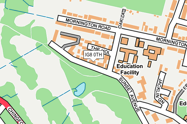 IG8 0TH map - OS OpenMap – Local (Ordnance Survey)