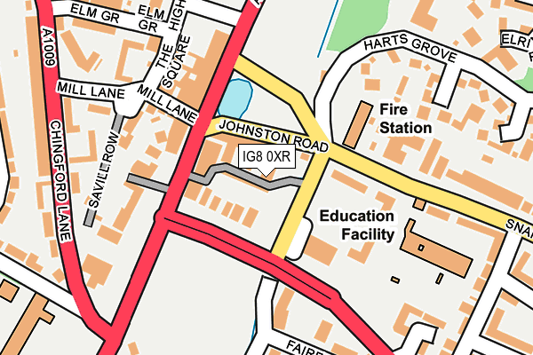 Map of STANHOPE RD LTD at local scale