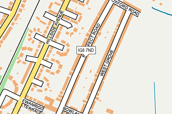 IG8 7ND map - OS OpenMap – Local (Ordnance Survey)