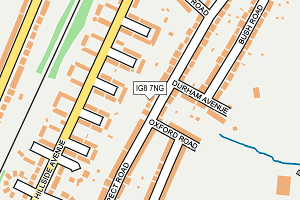 IG8 7NG map - OS OpenMap – Local (Ordnance Survey)