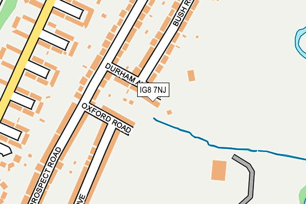 IG8 7NJ map - OS OpenMap – Local (Ordnance Survey)