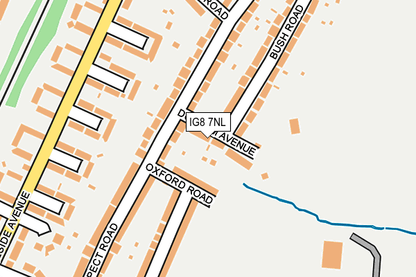 IG8 7NL map - OS OpenMap – Local (Ordnance Survey)