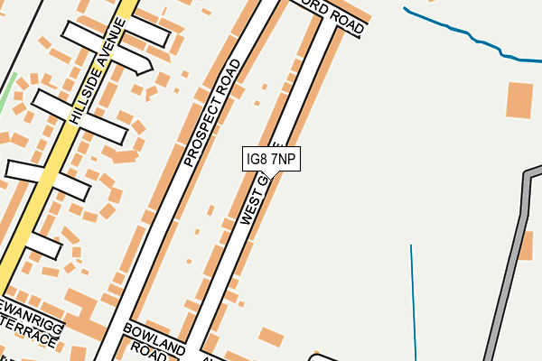 IG8 7NP map - OS OpenMap – Local (Ordnance Survey)