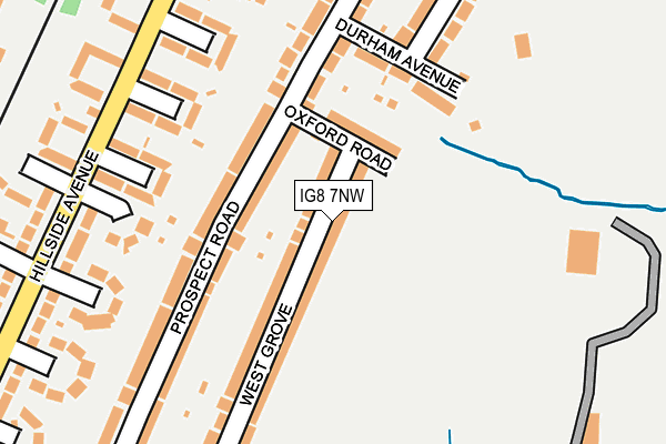 IG8 7NW map - OS OpenMap – Local (Ordnance Survey)