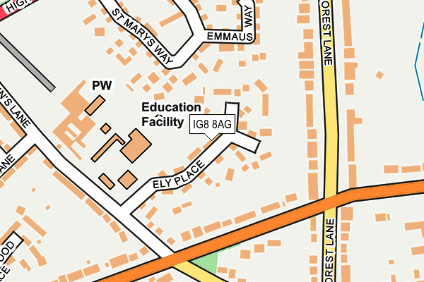 Map of THE DEVONS ROAD APARTMENTS MANAGEMENT LTD at local scale