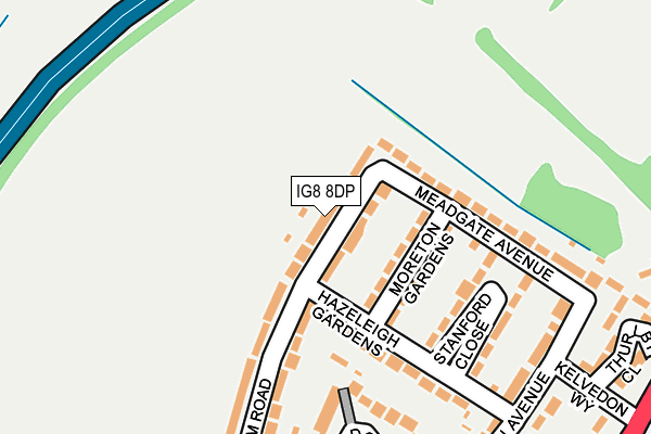 IG8 8DP map - OS OpenMap – Local (Ordnance Survey)