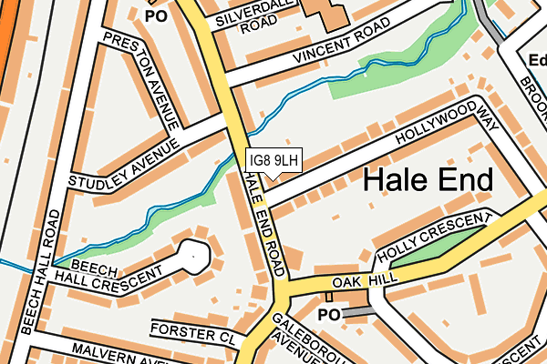 IG8 9LH map - OS OpenMap – Local (Ordnance Survey)