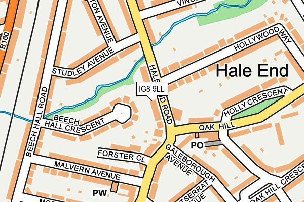 IG8 9LL map - OS OpenMap – Local (Ordnance Survey)