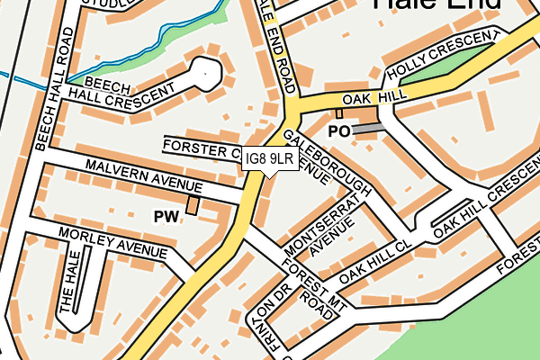 IG8 9LR map - OS OpenMap – Local (Ordnance Survey)