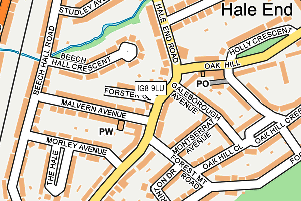IG8 9LU map - OS OpenMap – Local (Ordnance Survey)