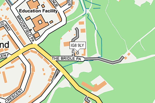 IG8 9LY map - OS OpenMap – Local (Ordnance Survey)