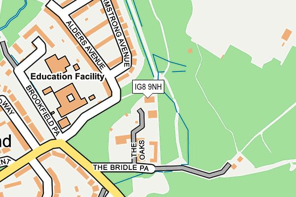 IG8 9NH map - OS OpenMap – Local (Ordnance Survey)