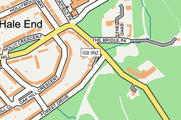 IG8 9NZ map - OS OpenMap – Local (Ordnance Survey)