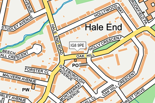 IG8 9PE map - OS OpenMap – Local (Ordnance Survey)