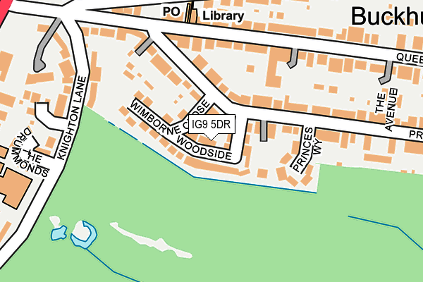 IG9 5DR map - OS OpenMap – Local (Ordnance Survey)