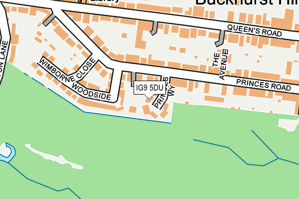 IG9 5DU map - OS OpenMap – Local (Ordnance Survey)