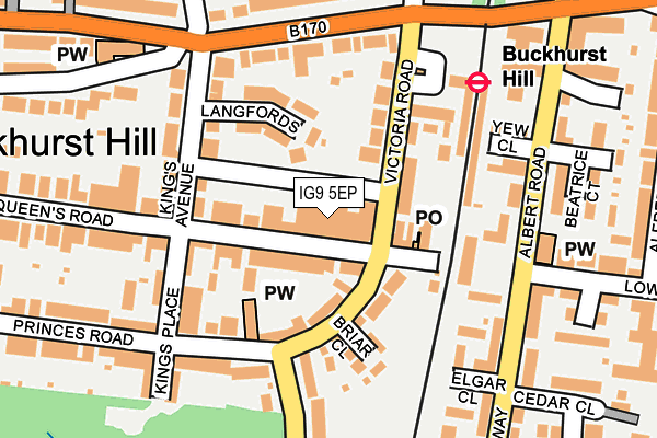 IG9 5EP map - OS OpenMap – Local (Ordnance Survey)