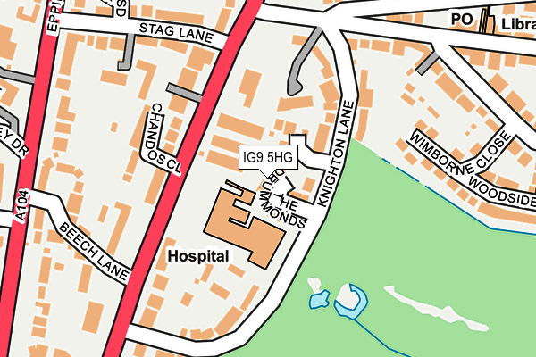 IG9 5HG map - OS OpenMap – Local (Ordnance Survey)