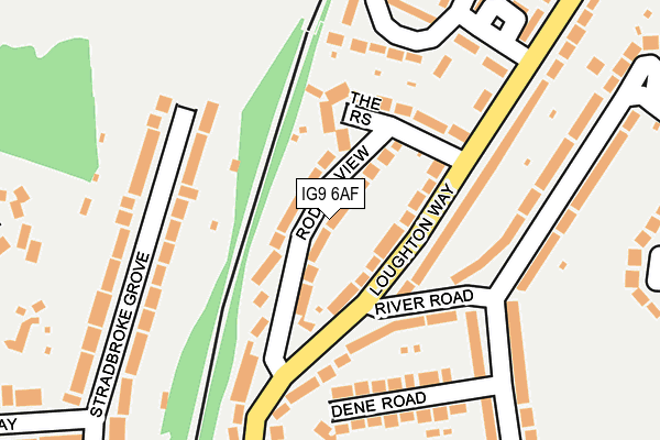 IG9 6AF map - OS OpenMap – Local (Ordnance Survey)