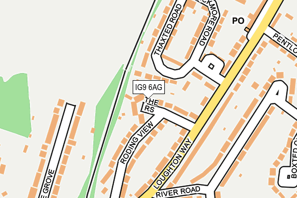 IG9 6AG map - OS OpenMap – Local (Ordnance Survey)