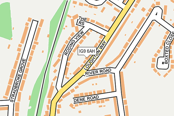 IG9 6AH map - OS OpenMap – Local (Ordnance Survey)