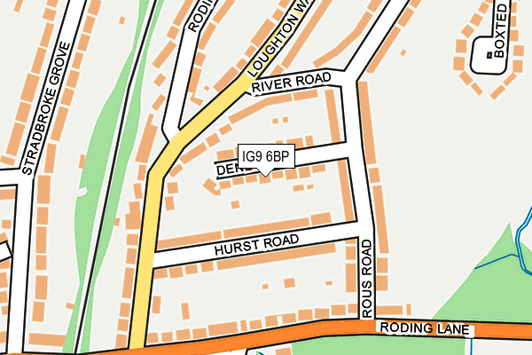 IG9 6BP map - OS OpenMap – Local (Ordnance Survey)