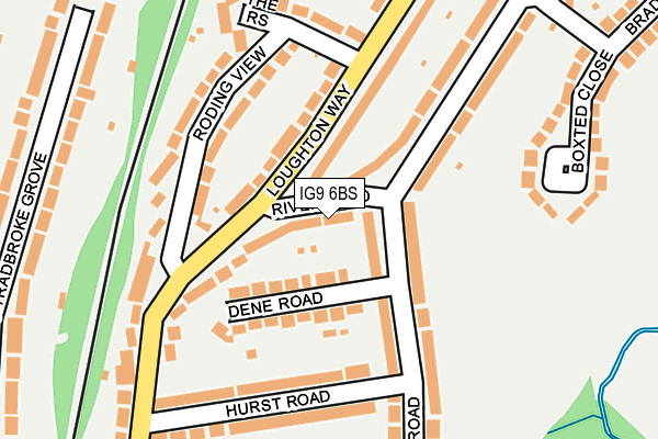 IG9 6BS map - OS OpenMap – Local (Ordnance Survey)